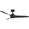 image:imageHunter Fan 52 Inch Matte Black Ceiling Fan with 3 Blades IndoorOutdoor Ceiling Fan for Living Room Bedroom Farmhouse Kitchen Patio Renewed