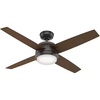 image:imageHunter Fan 52 inch Ceiling Fan with Light Outdoor or Indoor Noble Bronze Ceiling Fan for Porch Living Room Office Kitchen Garage 4 Blades Renewed