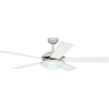 image:imageHunter Fan 52 inch Ceiling Fan with Light Outdoor or Indoor White Ceiling Fan for Porch Living Room Office Kitchen Garage 5 Blades Renewed
