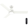 image:imageHunter Fan 52 inch Ceiling Fan with Light Outdoor or Indoor White Ceiling Fan with Remote for Porch Living Room Office Kitchen Garage 3 Blades Renewed