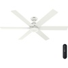 image:imageHunter Fan 60 inch Fresh White IndoorOutdoor Ceiling Fan with Remote Control for Living Room Bedroom Farmhouse Patios Kitchen Renewed CC5C27C67