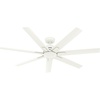 image:imageHunter Fan 60 inch Matte White IndoorOutdoor Ceiling Fan with 7 Baldes for Living Room Bedroom Farmhouse Porch Renewed
