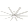 image:imageHunter Fan 72 inch Casual Matte White Finish Outdoor Ceiling Fan with LED Light Kit Renewed