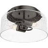 image:imageHunter Fan Company 19163 Hartland Flush Mount Light Indigo BlueNoble Bronze
