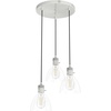 image:imageHunter Fan Company 19310 Van Nuys Cluster Pendant Light Brushed Nickel