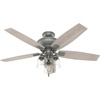 image:imageHunter Fan Company 50402 Charlotte Ceiling Fan 52 Matte Silver Finish