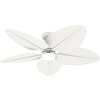 image:imageHunter Fan Outdoor or Indoor Ceiling Fan 52 in White Ceiling Fan with Light for Patios Living Room Bedroom Porch Garage 5 Blades Renewed
