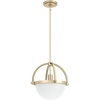 image:imageHunter Wedgefield Hanging Globe Pendant Light Alturas Gold  Modern Lighting Fixture for Kitchen Island Bedroom or Living Room Customizable Hanging Options for Ceiling 19234Alturas Gold