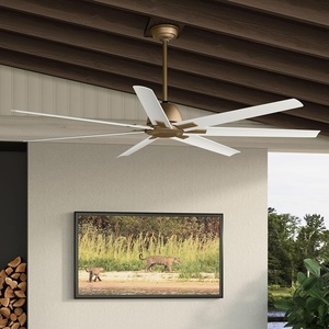 image:imageCasablanca Bayhaven 72 inch IndoorOutdoor Ceiling Fan Alturas Gold Ceiling Fan 6 Speed DC Motor ENERGY STAR 53728 for Patios Bedrooms or Living RoomsAlturas Gold
