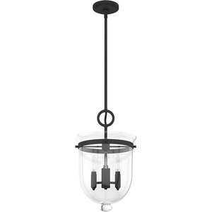 image:imageHunter  Belltown 3light Natural Black Iron Medium Size Pendant Light Dimmable Transitional Style Urn Shaped for Bedrooms Kitchens Dining Living Rooms  19311