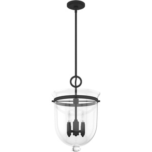 image:imageHunter  Belltown 4light Natural Black Iron Medium Size Pendant Light Dimmable Transitional Style Urn Shaped for Bedrooms Kitchens Dining Living Rooms  19313