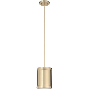 image:imageHunter  Capshaw 1light Alturas Gold Mini Pendant Light Dimmable Cylinder Shaped for Bedrooms Kitchens Dining Living Rooms  19615
