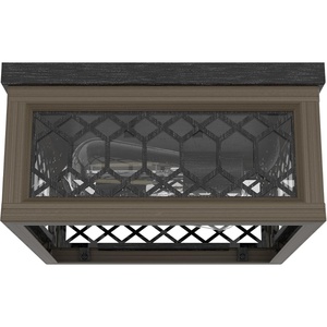 image:imageHunter  Chevron 2Light Rustic Iron Casual Style Dimmable Medium Size Flush Mount Light for Bedrooms Kitchens Dining Living Rooms  19969
