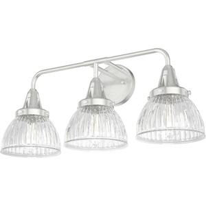 image:imageHunter  Cypress Grove 3light Brushed Nickel Medium Size Vanity Light Dimmable Transitional Style for Bedrooms Kitchens Foyers Bathrooms  19353