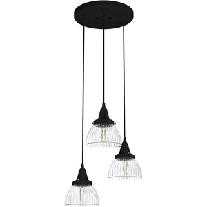 image:imageHunter  Cypress Grove 3light Natural Black Iron Medium Size Cluster Light Dimmable Transitional Style Round Shaped for Bedrooms Kitchens Dining Living Rooms  19174