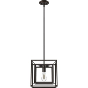 image:imageHunter  Doherty 1Light Onyx Bengal Industrial Style Dimmable Medium Size Pendant Light for Bedrooms Kitchens Dining Living Rooms  19407