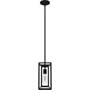 image:imageHunter  Doherty 1light Natural Black Iron Mini Pendant Light Dimmable Casual Style Rectangle Shaped for Bedrooms Kitchens Dining Living Rooms  19755