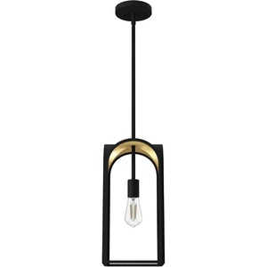 image:imageHunter  Dukestown 1Light Natural Black Iron Small Pendant Light Dimmable Formal Style Lantern Shaped for Bedrooms Kitchens Dining Living Rooms  19737