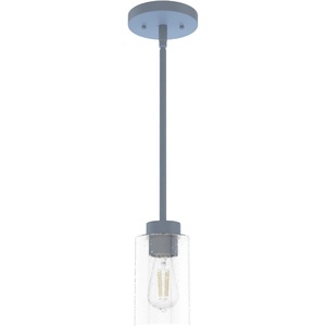 image:imageHunter  Hartland 1light Noble Bronze Mini Pendant Light Dimmable Casual Style Cylinder Shaped for Bedrooms Kitchens Dining Living Rooms  19013Indigo Blue