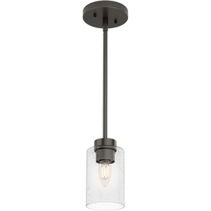 image:imageHunter  Hartland 1light Noble Bronze Mini Pendant Light Dimmable Casual Style Cylinder Shaped for Bedrooms Kitchens Dining Living Rooms  19013Noble Bronze