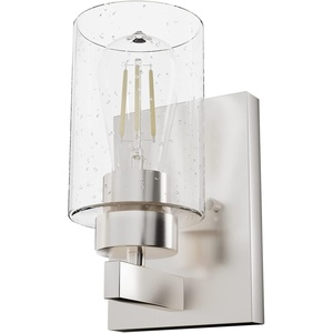 image:imageHunter  Hartland 1light Noble Bronze Small Sconce Light Dimmable Transitional Style for Bedrooms Kitchens Foyers Bathrooms  13073Brushed Nickel