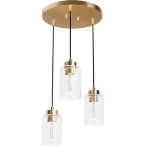 image:imageHunter  Hartland 3light Alturas Gold Small Cluster Light Dimmable Transitional Style Round Shaped for Bedrooms Kitchens Dining Living Rooms  13063Alturas Gold