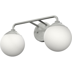 image:imageHunter  Hepburn 2light Brushed Nickel Medium Size Vanity Light Dimmable Modern Style for Bedrooms Kitchens Foyers Bathrooms  19168Brushed Nickel