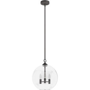 image:imageHunter  High Oaks 3light Noble Bronze Medium Size Pendant Light Dimmable Formal Style Globe Shaped for Bedrooms Kitchens Dining Living Rooms  19556