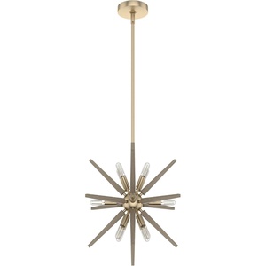 image:imageHunter  Jupiter Star 12light Alturas Gold Medium Size Pendant Light Dimmable Mid Century Modern Style Sputnik Shaped for Bedrooms Kitchens Dining Living Rooms  19339Alturas Gold