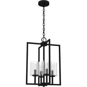 image:imageHunter  Kerrison 4light Natural Black Iron Medium Size Pendant Light Dimmable Rectangle Shaped for Bedrooms Kitchens Dining Living Rooms  19538