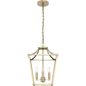 image:imageHunter  Laurel Ridge 4Light Alturas Gold Medium Size Pendant Light Dimmable Formal Style Lantern Shaped for Bedrooms Kitchens Dining Living Rooms  19066