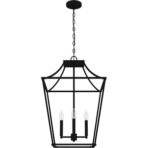 image:imageHunter  Laurel Ridge 4light Natural Black Iron Medium Size Pendant Light Dimmable Formal Style Lantern Shaped for Bedrooms Kitchens Dining Living Rooms  19704