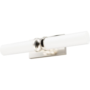 image:imageHunter  Lenlock 2Light Brushed Nickel Medium Size Vanity Light Dimmable Modern Style for Bedrooms Kitchens Foyers Bathrooms  19922