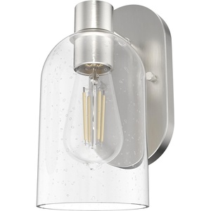 image:imageHunter  Lochemeade 1light Brushed Nickel Small Sconce Light Dimmable for Bedrooms Kitchens Foyers Bathrooms  19775Brushed Nickel