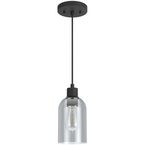 image:imageHunter  Lochemeade 1light Natural Black Iron Mini Pendant Light Dimmable Modern Style Cylinder Shaped for Bedrooms Kitchens Dining Living Rooms  19201