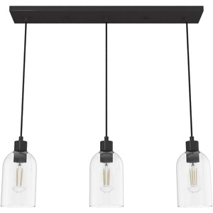 image:imageHunter  Lochemeade 3light Noble Bronze Large Cluster Light Dimmable Modern Style Linear Shaped for Bedrooms Kitchens Dining Living Rooms  19722