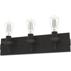 image:imageHunter  Perch Point 3light Noble Bronze Medium Size Vanity Light Dimmable Casual Style for Bedrooms Kitchens Foyers Bathrooms  19432