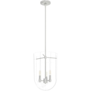 image:imageHunter  Sacha 3Light Brushed Nickel Modern Style Dimmable Medium Size Pendant Light for Bedrooms Kitchens Dining Living Rooms  19317