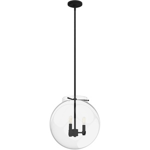 image:imageHunter  Sacha 3light Natural Black Iron Medium Size Pendant Light Dimmable Modern Style Globe Shaped for Bedrooms Kitchens Dining Living Rooms  19658Natural Iron