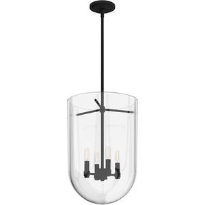 image:imageHunter  Sacha 4Light Natural Black Iron Medium Size Pendant Light Dimmable Modern Style Urn Shaped for Bedrooms Kitchens Dining Living Rooms  19320