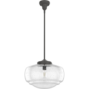 image:imageHunter  Saddle Creek 1light Noble Bronze Medium Size Pendant Light Dimmable Schoolhouse Style Schoolhouse Shaped for Bedrooms Kitchens Dining Living Rooms  19191