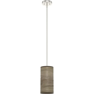 image:imageHunter  Solhaven 1light Warm Grey Oak Mini Pendant Light Dimmable Modern Style Cylinder Shaped for Bedrooms Kitchens Dining Living Rooms  19241