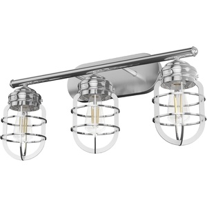 image:imageHunter  Starklake 3light Chrome Medium Size Vanity Light Dimmable for Bedrooms Kitchens Foyers Bathrooms  19051Chrome