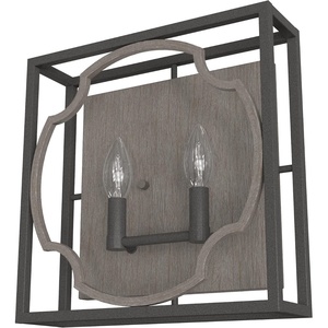 image:imageHunter  Stone Creek 2light Noble Bronze Medium Size Sconce Light Dimmable Rustic Style for Bedrooms Kitchens Foyers Bathrooms  19228