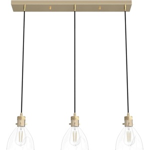 image:imageHunter  Van Nuys 3Light Alturas Gold Transitional Style Dimmable Large Cluster Light for Bedrooms Kitchens Dining Living Rooms  19307