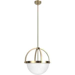 image:imageHunter  Wedgefield 3Light Alturas Gold Medium Size Pendant Light Dimmable Formal Style Sphere Shaped for Bedrooms Kitchens Dining Living Rooms  19236