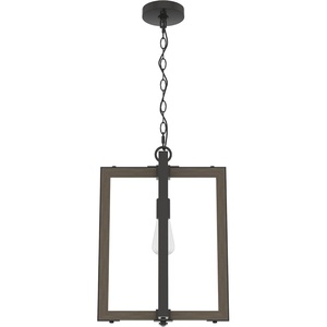 image:imageHunter  Woodburn 1light Brushed Nickel Medium Size Pendant Light Dimmable Modern Style Rectangle Shaped for Bedrooms Kitchens Dining Living Rooms  19813Noble Bronze