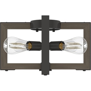 image:imageHunter  Woodburn 4Light Noble Bronze Modern Style Dimmable Large Flush Mount Light for Bedrooms Kitchens Dining Living Rooms  19818