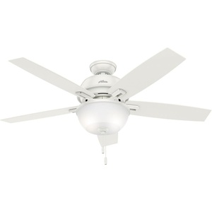 image:imageHunter Donegan Indoor Ceiling Fan with LED Light and Pull Chain Control 52 Fresh White