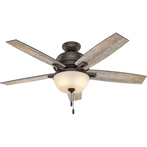 image:imageHunter Donegan Indoor Ceiling Fan with LED Light and Pull Chain Control 52 White